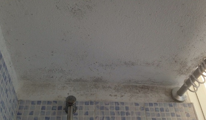 umidità di condensa provoca muffe sul muro